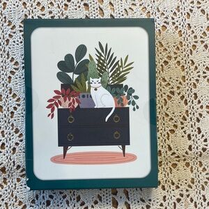 NEW Studio Oh! Foil Stamped Cat and Plants Notecards🌺